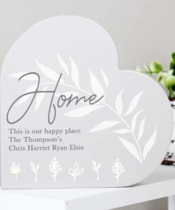 Leaf Decor Free Standing Heart Ornament