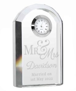 Mr & Mrs Crystal Clock