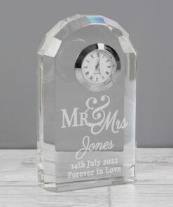 Mr & Mrs Crystal Clock
