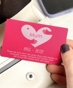 Pocket Hug Wallet Card in Pink
