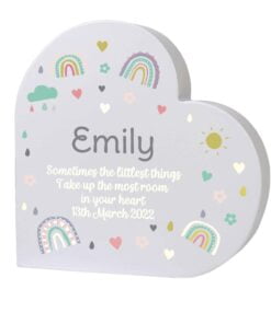 Rainbow Free Standing Heart ornament