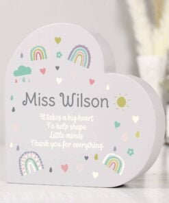 Rainbow Free Standing Heart ornament