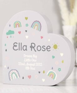 Rainbow Free Standing Heart ornament