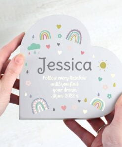 Rainbow Free Standing Heart ornament