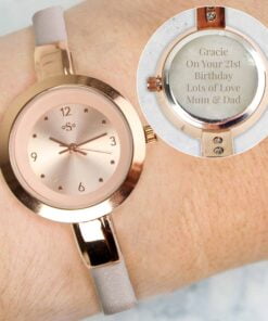 Personalised Rose Gold Ladies Watch