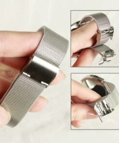Silver with Mesh Style Strap Watch