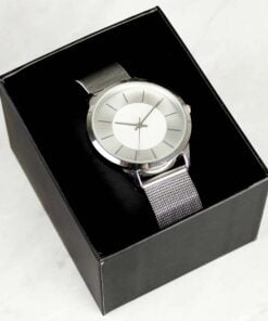 Silver with Mesh Style Strap Watch