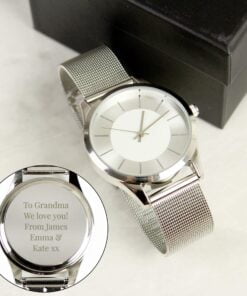 Silver with Mesh Style Strap Watch