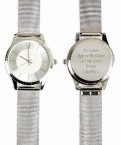 Silver with Mesh Style Strap Watch