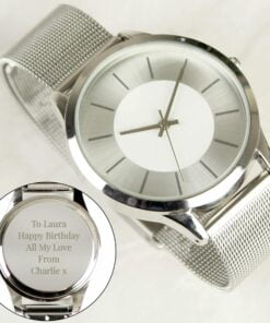 Silver with Mesh Style Strap Watch