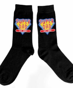 Personalised Super Dad Mens Socks