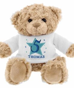 Personalised Blue Big Age Teddy Bear