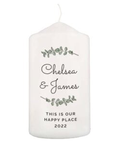 Botanical Pillar Candle