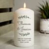 Botanical Pillar Candle