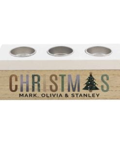 Christmas Tree Triple Tea Light Box