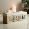 Christmas Tree Triple Tea Light Box
