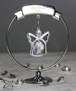 Personalised Crystocraft Angel Ornament