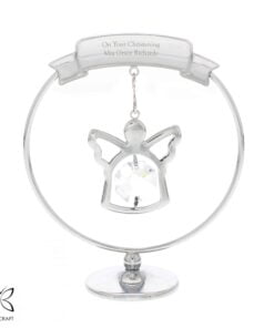 Personalised Crystocraft Angel Ornament