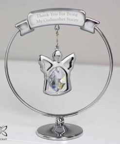Personalised Crystocraft Angel Ornament