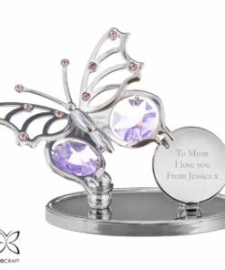 Personalised Crystocraft Butterfly Ornament