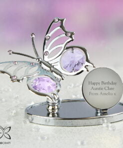 Personalised Crystocraft Butterfly Ornament