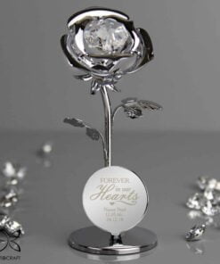 Forever in Our Hearts Crystocraft Rose Ornament