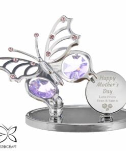 Happy Mothers Day Crystocraft Butterfly