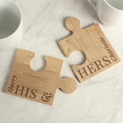 His & Hers Jigsaw Piece Set