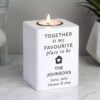 Home White Wooden Tea light Holder