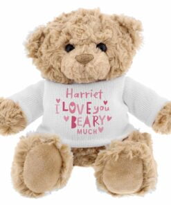 Personalised Love You Beary Much Teddy Bear