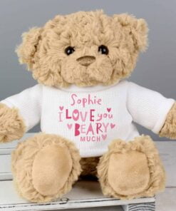 Personalised Love You Beary Much Teddy Bear