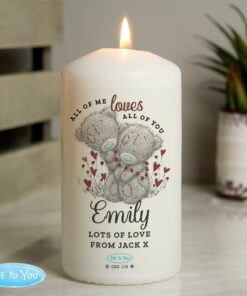 Me to You Valentine Pillar Candle