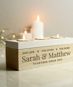 Our Life Story & Home Triple Tea Light Box