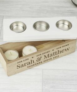 Our Life Story & Home Triple Tea Light Box