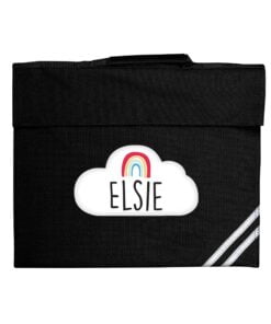 Rainbow Black Book Bag