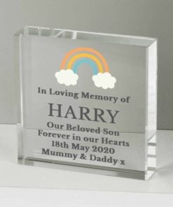 Rainbow Memorial Crystal Token