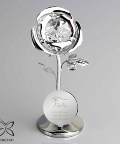 Swirls & Hearts Crystocraft Rose Ornament