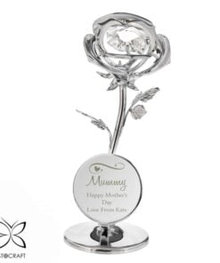 Swirls & Hearts Crystocraft Rose Ornament