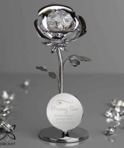 Swirls & Hearts Crystocraft Rose Ornament