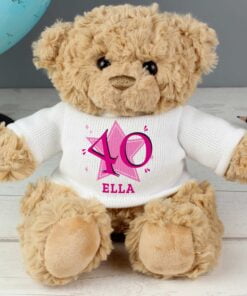Personalised Pink Big Age Teddy Bear