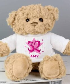Personalised Pink Big Age Teddy Bear