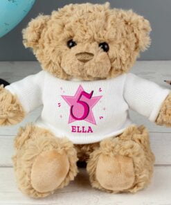 Personalised Pink Big Age Teddy Bear