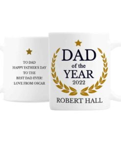 Personalised Dad of the Year Mug