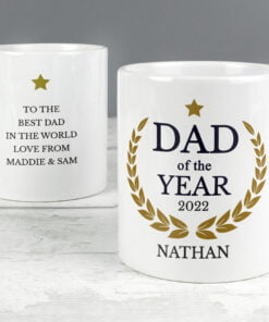 Personalised Dad of the Year Mug