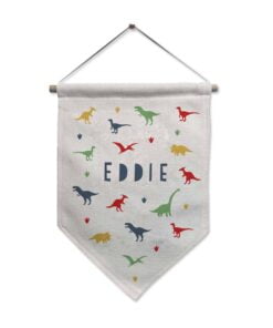 Personalised Dinosaur Hanging Banner