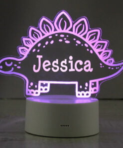 Personalised Dinosaur LED Colour Changing Night Light