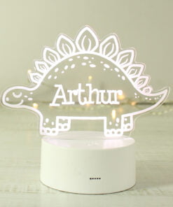 Personalised Dinosaur LED Colour Changing Night Light