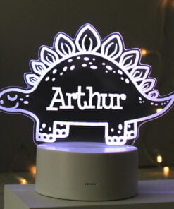 Personalised Dinosaur LED Colour Changing Night Light