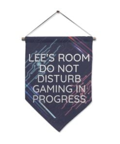 Personalised Free Text Gaming Hanging Banner
