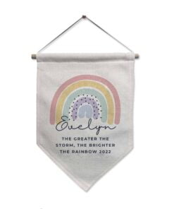 Personalised Rainbow Hanging Banner